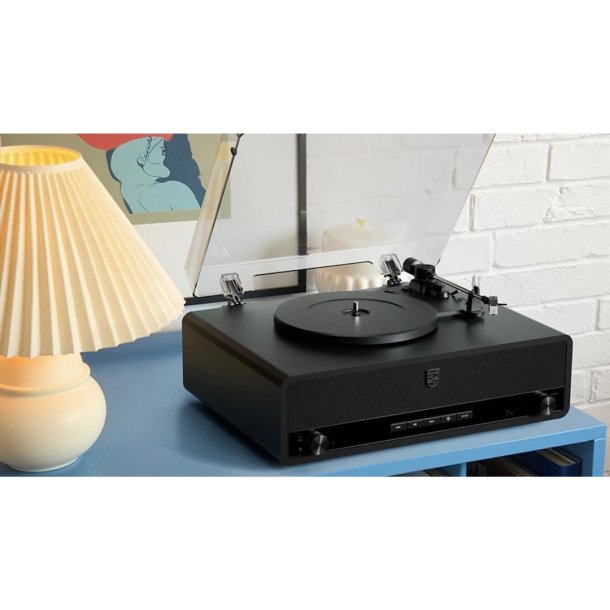 Philips TAV3000B - The Stevie Retro BT Pladespiller - sort