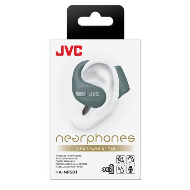 JVC HA-NP50T Nearphone Open Ear Headphone - grn