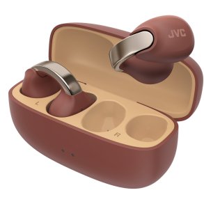 JVC NP1T Nearphone Open Ear Clip Headphone - brun