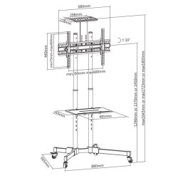 XANTRON Universal TV stander m/hjul