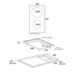 Scandomestic HOC30P kogeplade