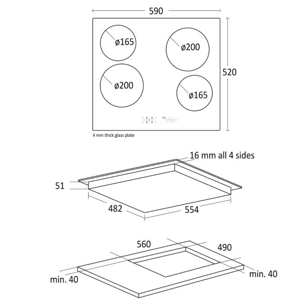 Scandomestic K 61 kogeplade