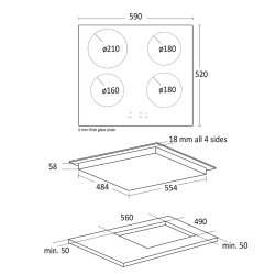 Scandomestic IKP 60 kogeplade