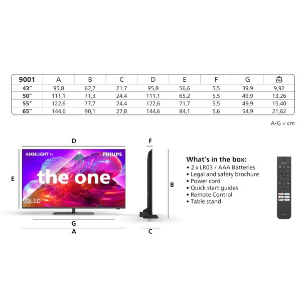 Philips 43PQS9001 - The One - LCD TV