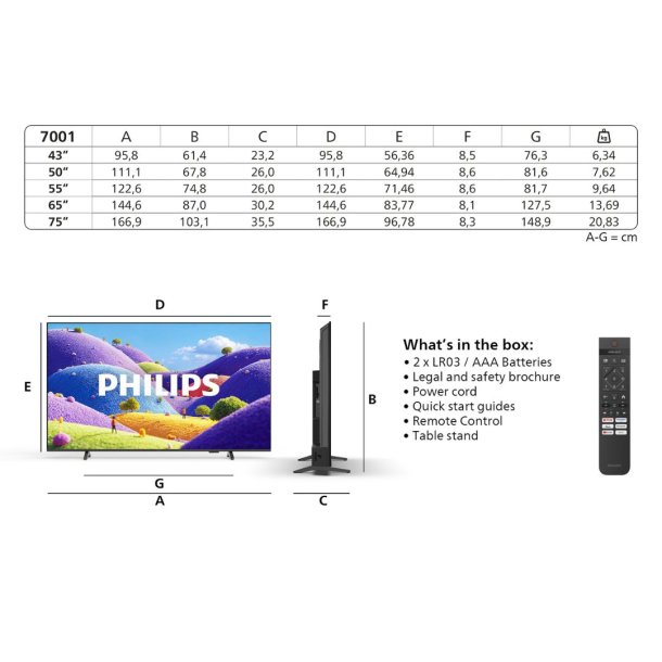 Philips 65PUS7001/12 LED TV