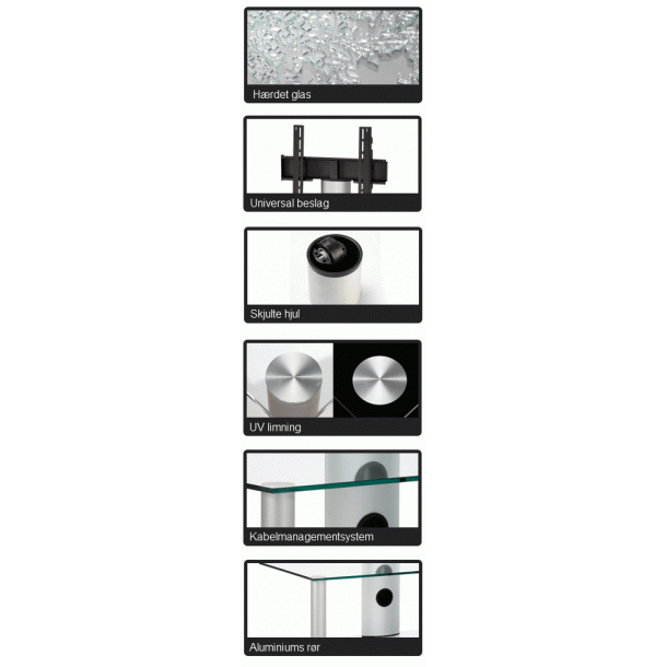 NEO 270 B-BLK TV Bord - SORT