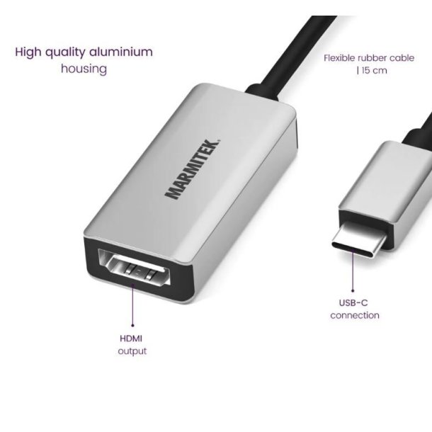 Marmitek USB-C til HDMI adapter