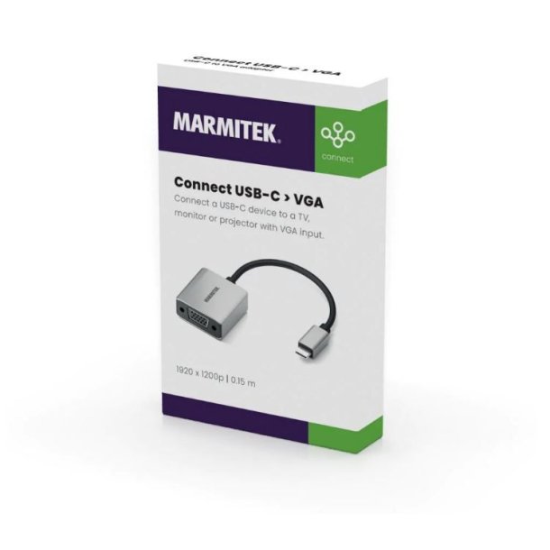Marmitek USB-C til VGA adapter