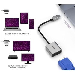 Marmitek USB-C til VGA adapter
