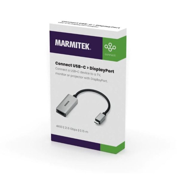 Marmitek USB-C til DisplayPort adapter