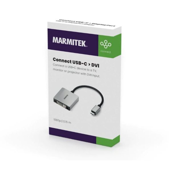Marmitek USB-C til DVI adapter