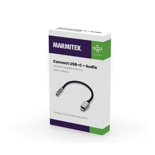 Marmitek USB-C til minijack adapter