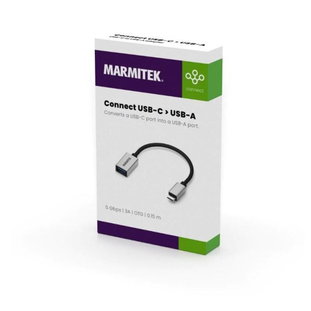 Marmitek USB-C til USB A 3.0 adapter