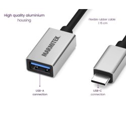 Marmitek USB-C til USB A 3.0 adapter