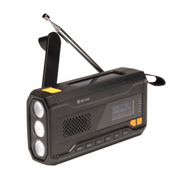 Denver SCD-2033 Solar Crank Radio m/powerbank