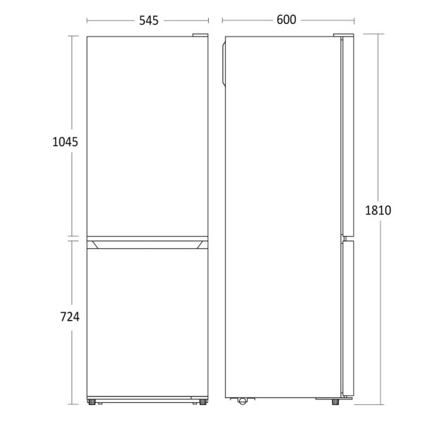 Scandomestic CBF253NFXE K�le-fryseskab