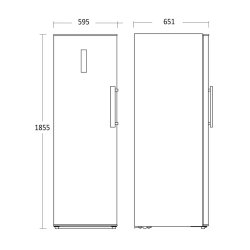 Scandomestic SFS 352 W fryseskab