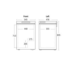 Scandomestic CF100WD fryseskab