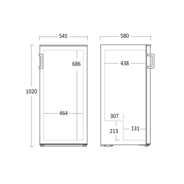 Scandomestic SKS192WE Kleskab