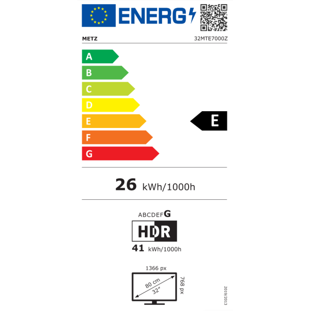 Metz 32MTE7000Z 32" Portable Google TV