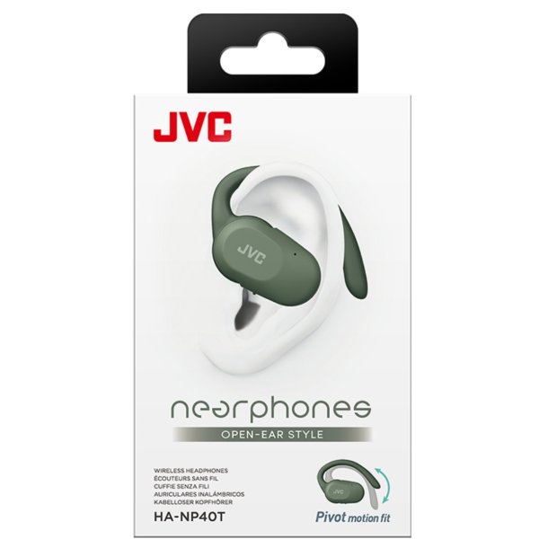 JVC HA-NP40T Nearphone Open Ear Headphone - grn