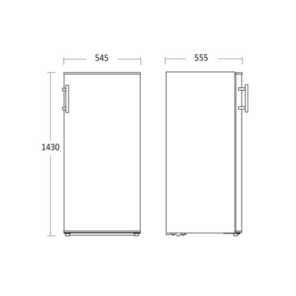 Scandomestic RFF242WE K�leskab