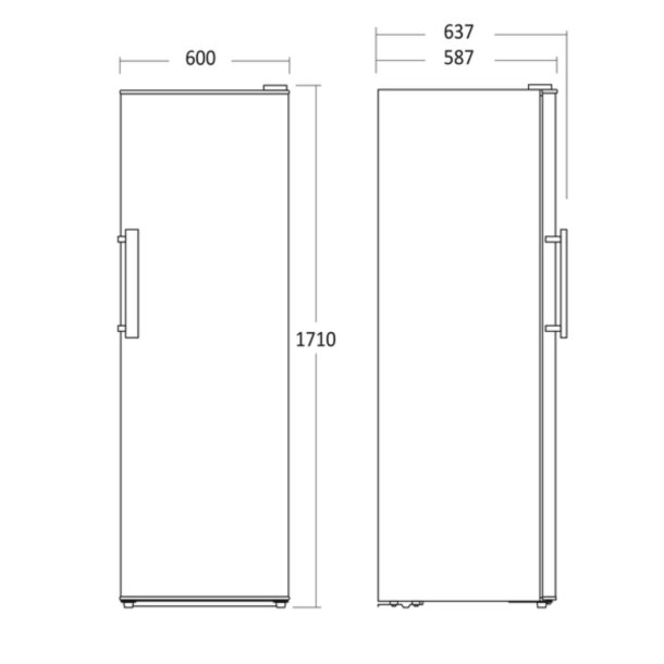 Scandomestic SKS332WE K�leskab