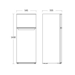 Scandomestic CBF206WE K�le-fryseskab