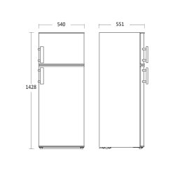 Scandomestic CBF211XD K�le-fryseskab
