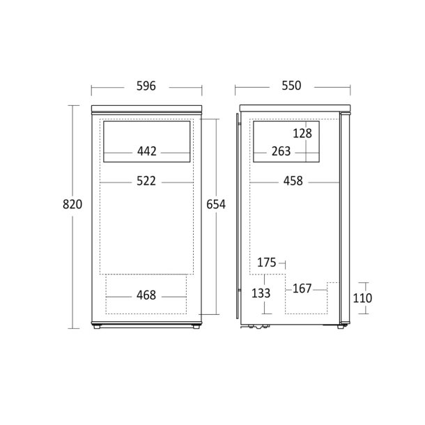 Scandomestic BIC111WE K�le-fryseskab