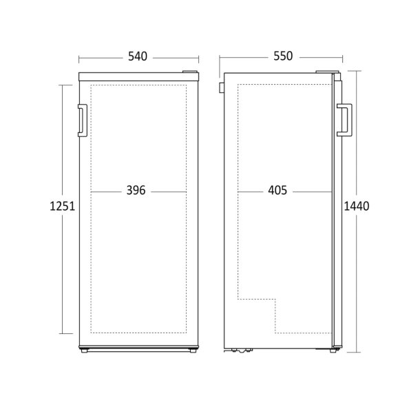 Scandomestic FRF177WD fryseskab