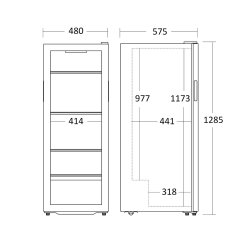Scandomestic WC105BG vink�leskab