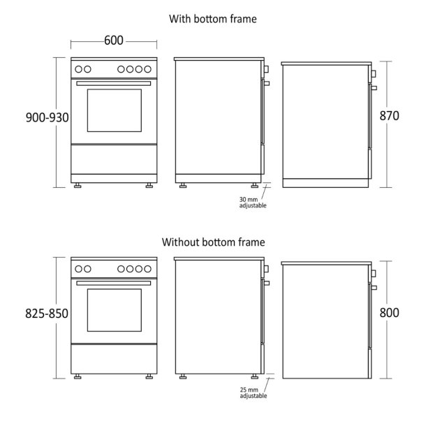 Scandomestic FCC800W komfur