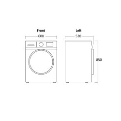 Scandomestic WDF8514WBE vaskemaskine