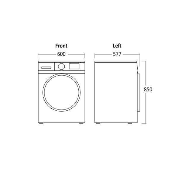 Scandomestic WDF10614WBE vaskemaskine