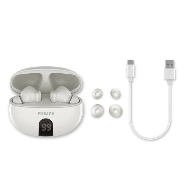 Philips TAT2520WT Tr�dl�se in-ear hovedtlf. Hvid