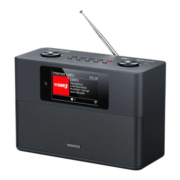 Kenwood CR-ST200S-B Smart Compact Radio - sort