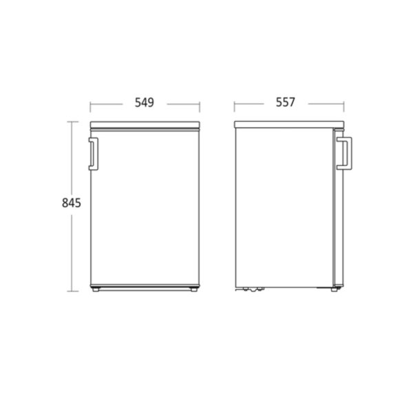 Scandomestic RFT126WE Kleskab