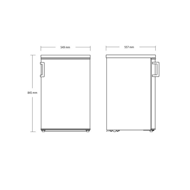 Scandomestic SKB 161 W k�le-fryseskab