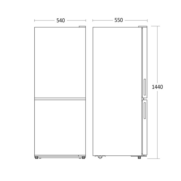 Scandomestic SKF 231 W K�le-fryseskab