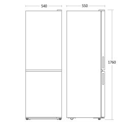 Scandomestic SKF 307 W K�le-fryseskab