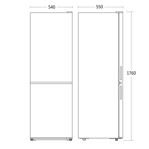 Scandomestic SKF 307 W K�le-fryseskab