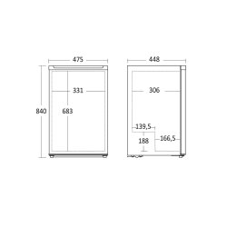 Scandomestic SFS 61 W fryseskab