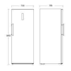 Scandomestic SFS 381 W fryseskab