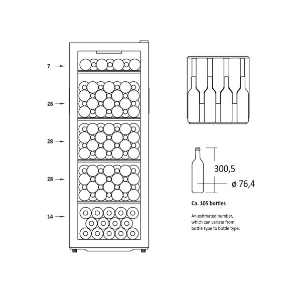 Scandomestic WC105BG vink�leskab