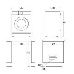 Scandomestic WAH 1506 W vaskemaskine