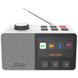 Kenwood CR-M70DAB-W DAB+/FM radio m/easy mode - hvid