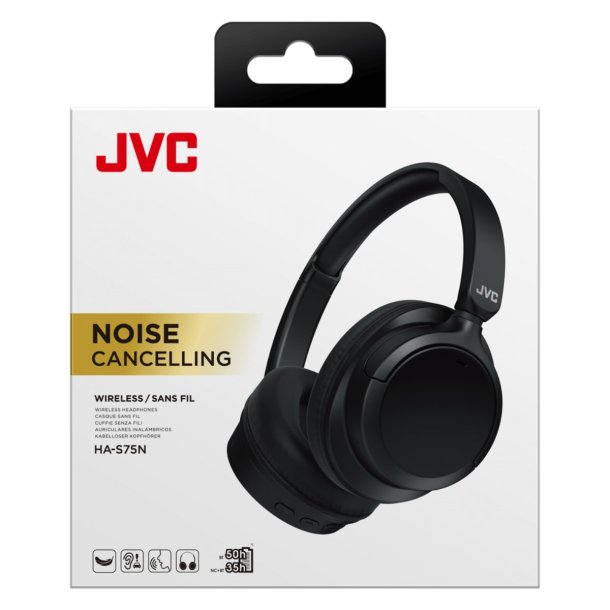 JVC Trdls Hovedtlf. m/noice cancelling - sort