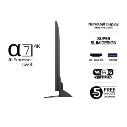 LG 55" NanoCell AI NANO81 4K Smart TV 2025