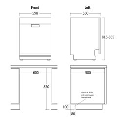 Scandomestic DWI1444WC opvaskemaskine